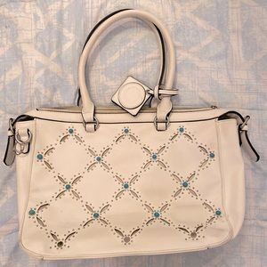 Catherine malandrino white tote bag